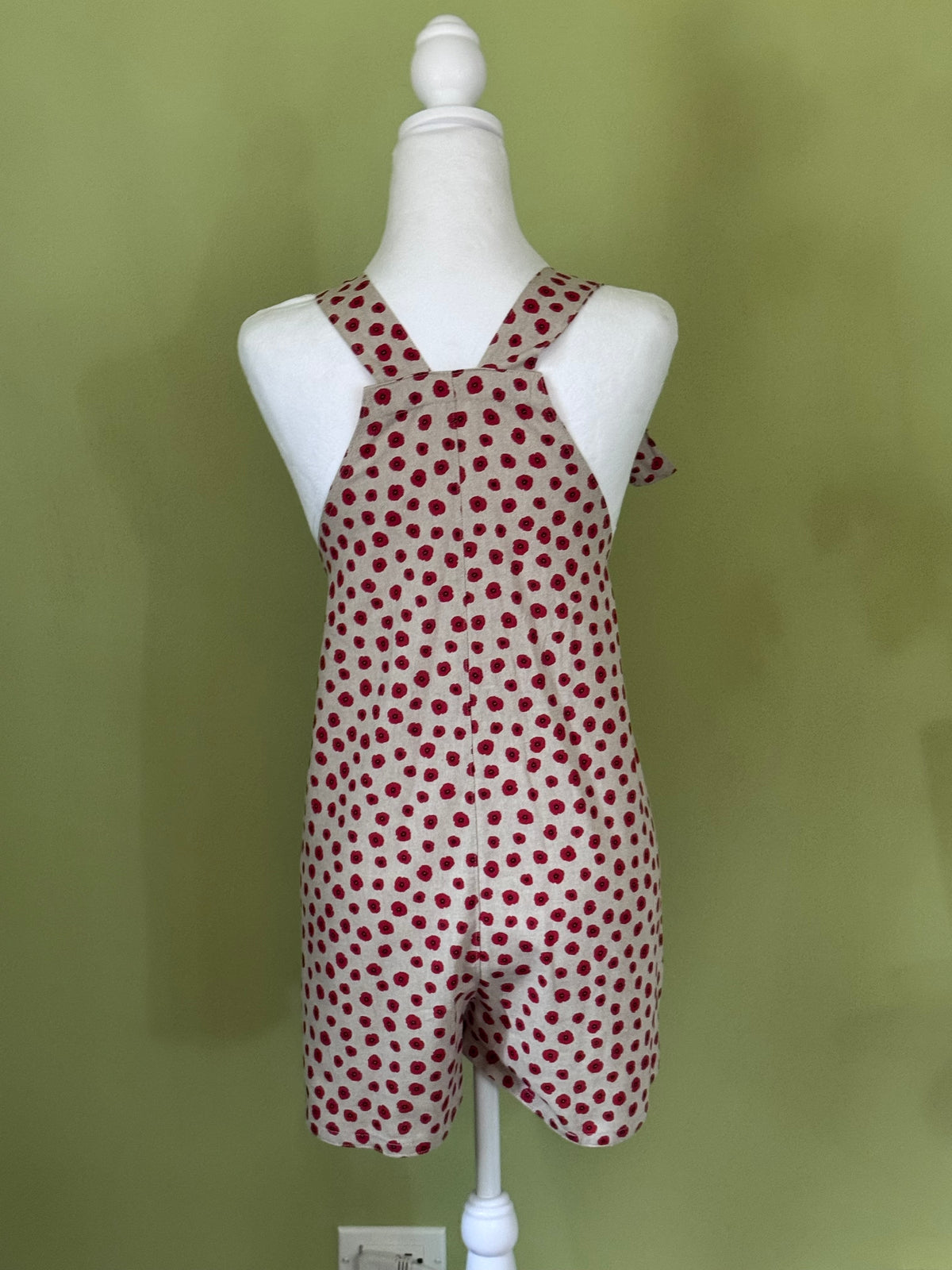 Romper Overalls with Tie Straps