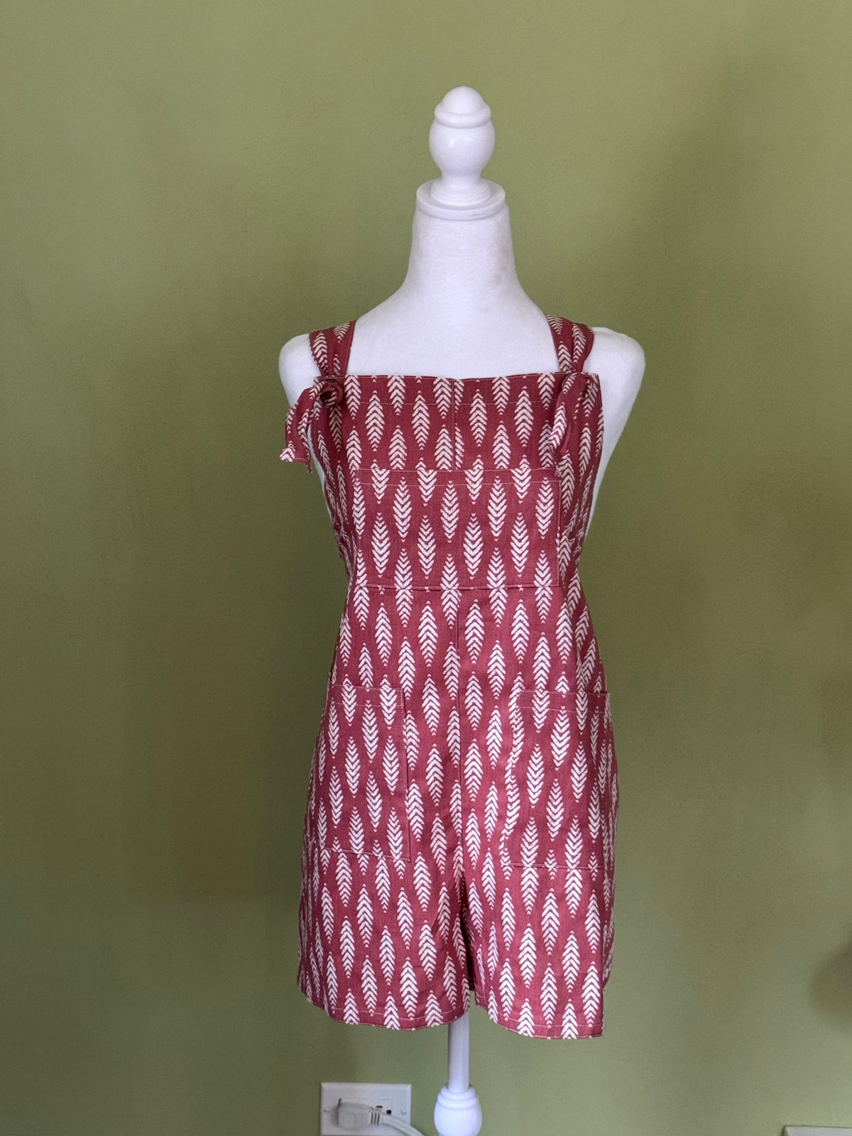 Romper Overalls with Tie Straps