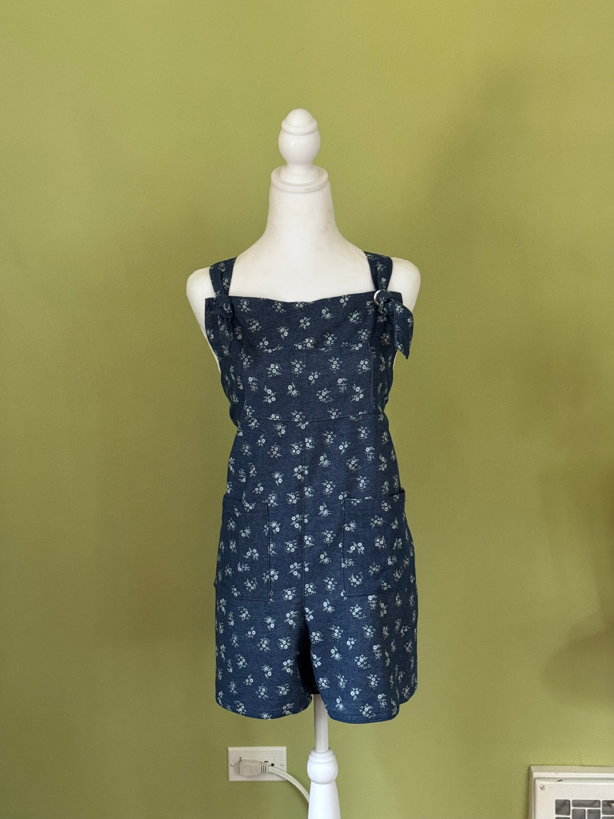 Romper Overalls with Tie Straps